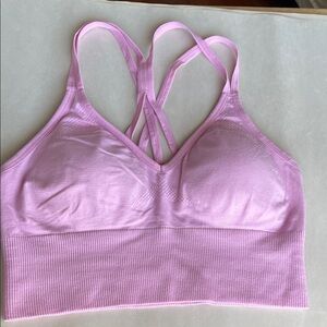 Zella Blush Pink Strappy Sports Bra
